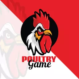 Dynamic Red and Black Rooster Design for Esports Logo Template