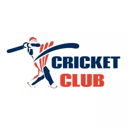 Dynamic Red and Blue Design for Cricket Team Logo Template