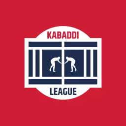 Dynamic Red and Blue Kabaddi League Action Logo Template