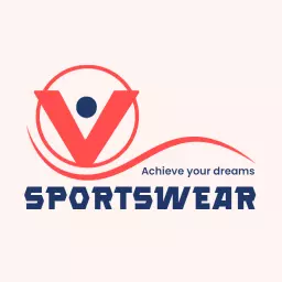 Dynamic Red and Blue Logo Inspiring Sportswear Enthusiasts Logo Template