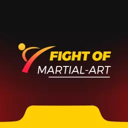 Dynamic Red and Yellow Design Celebrating Martial Art Logo Template