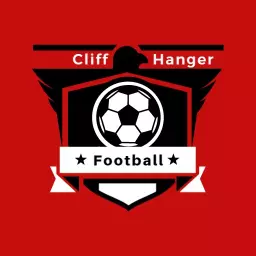 Dynamic Red Background Featuring Soccer Emblem Logo Template