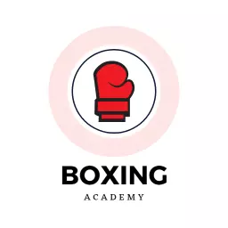 Dynamic Red Boxing Glove for Athletic Academy Logo Template