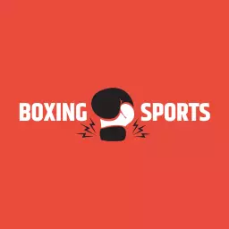 Dynamic Red Boxing Glove Icon Representing Competitive Sports Logo Template