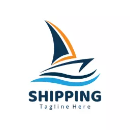 Dynamic Sailing Logo Emphasizing Efficient Shipping Solutions Logo Template