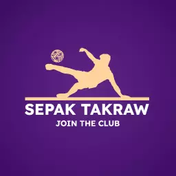 Dynamic Sepak Takraw Action Promoting Club Membership Logo Template