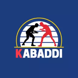 Dynamic Silhouettes of Kabaddi Players in Action Logo Template