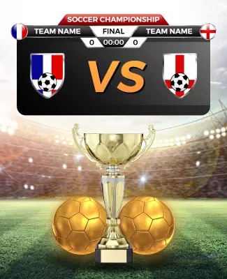 Dynamic Soccer Championship Match Final Poster Template