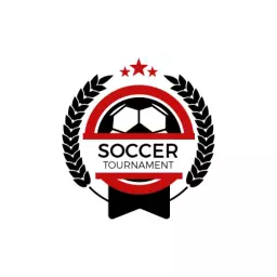 Dynamic Soccer Tournament Design Featuring Bold Colors Logo Template