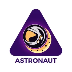 Dynamic Space Exploration Featuring Astronaut Theme Logo Template