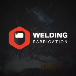 Dynamic Spark and Shield Design Highlighting Welding Fabrication Logo Template