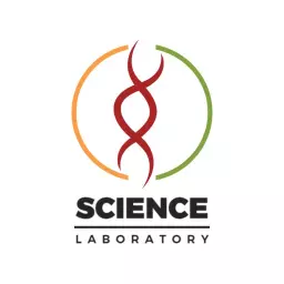 Dynamic Spiral Design Representing Science Laboratory Logo Template