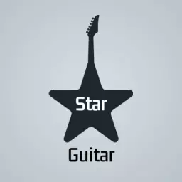 Dynamic Star-Shaped Guitar Design for Music Lovers Logo Template