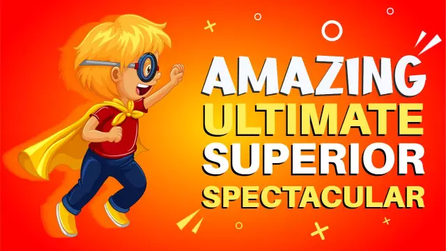 Dynamic Superhero Adventure Comic YouTube Thumbnail Template