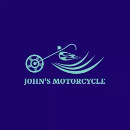 Dynamic Teal Motorcycle Design Showcasing Speed and Style Logo Template