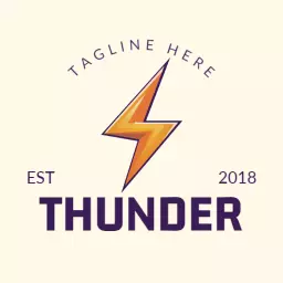 Dynamic Thunderbolt Symbolizing Business Innovation Logo Template