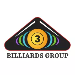 Dynamic Triangular Design Featuring Colorful Billiards Elements Logo Template