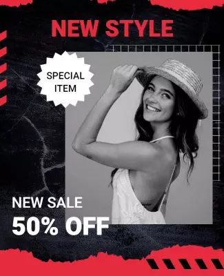 Dynamic Urban Chic Fashion Sale Flyer Template