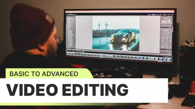 Dynamic Video Editing Basics to Advanced Learning YouTube Thumbnail Template