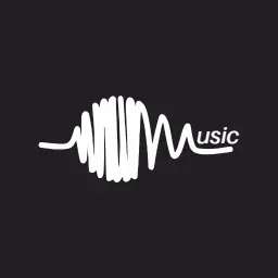 Dynamic White Sound Wave Design Celebrating Music Passion Logo Template