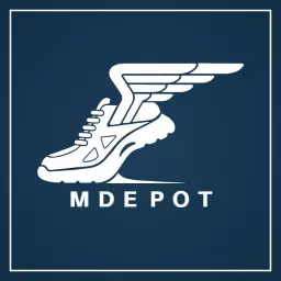 Dynamic Winged Shoe Design Representing Active Lifestyle Logo Template