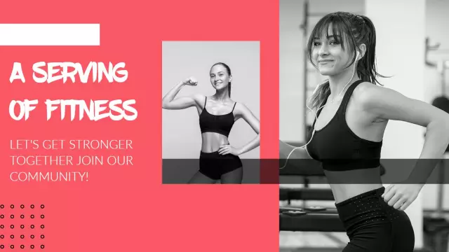 Dynamic Workout Challenge Community Fitness YouTube Thumbnail Template