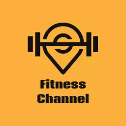 Dynamic Yellow and Black Fitness Channel Promoting Wellness Logo Template