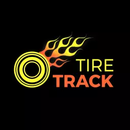 Dynamic Yellow and Orange Tire Design for Track Logo Template
