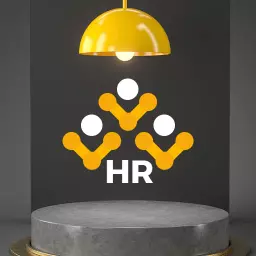 Dynamic Yellow and White Design Showcasing HR Teamwork Logo Template