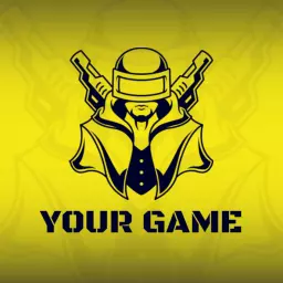 Dynamic Yellow Esports Design Featuring Action Gamer Logo Template