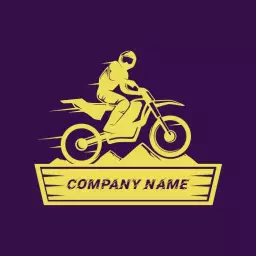 Dynamic Yellow Motorcycle Design for Adventure and Freedom Logo Template