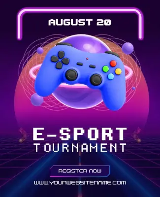 E-Sport Tournament Poster Template