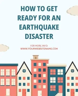 Earthquake Preparedness Awareness Poster Template