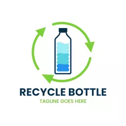 Eco-Friendly Design Featuring Recycle Bottle Concept Logo Template