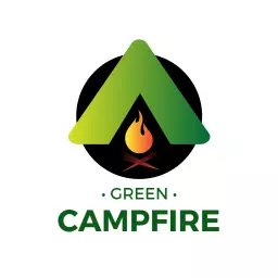 Eco-Friendly Green Design Celebrating Camping Adventures Logo Template