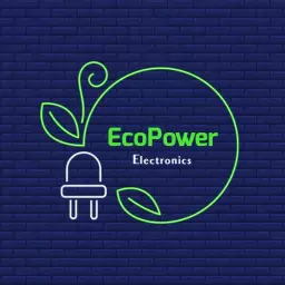 Eco-Friendly Green Energy Solutions within Electronics Logo Template