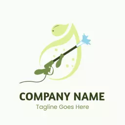 Eco-Friendly Green Pressure Washing Services for Your Home Logo Template