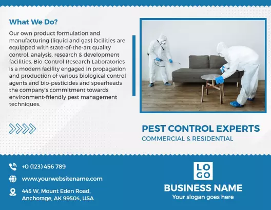 Eco-Friendly Pest Control Solutions and Services Brochure Template