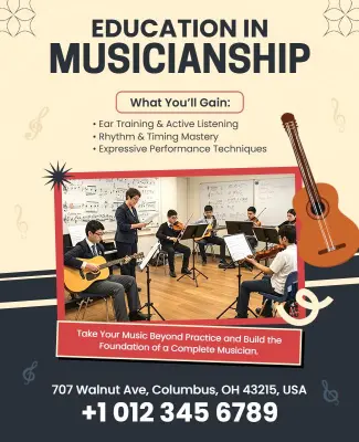 Education in Musicianship Training Flyer Template