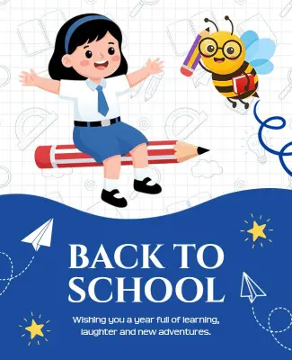 Educational Adventure Back to School Poster Template