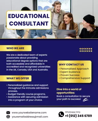 Educational Consultant Services Flyer Template