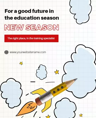 Educational New Season Promotion Flyer Template