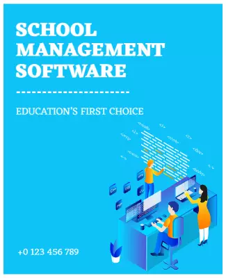 Educational Software Promotion Flyer Template