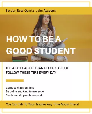Educational Tips for Students Flyer Template