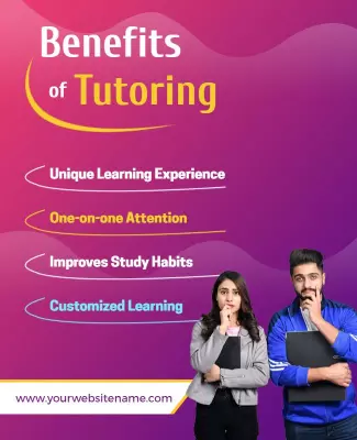 Educational Tutoring Advantages Flyer Template