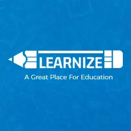 Educational Typography Design Featuring Blue Background Logo Template