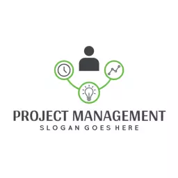 Effective Green Designed Logo for Project Management Solutions Logo Template