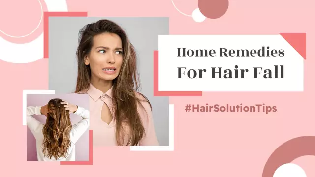 Effective Home Remedies Hair Fall Solutions YouTube Thumbnail Template