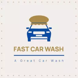 Efficient Blue Car Wash Logo Featuring a Clean Vehicle Logo Template