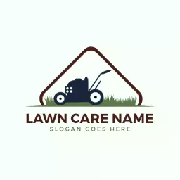 Efficient Lawn Care Using Advanced Mowing Techniques Logo Template